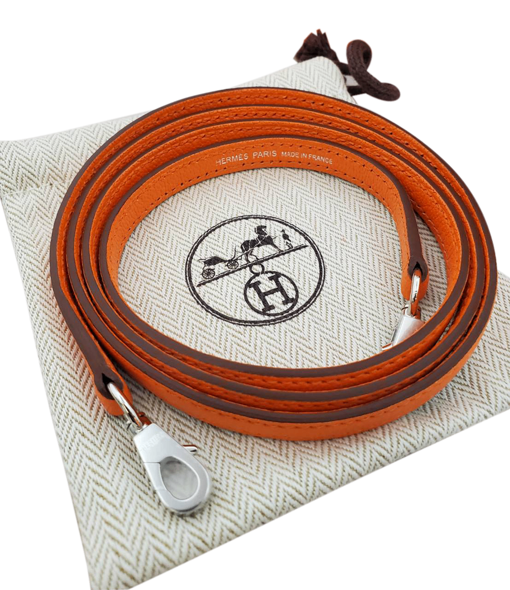 Hermes HERMES Bolide 1923 Mini Chevre Orange Mini Anne