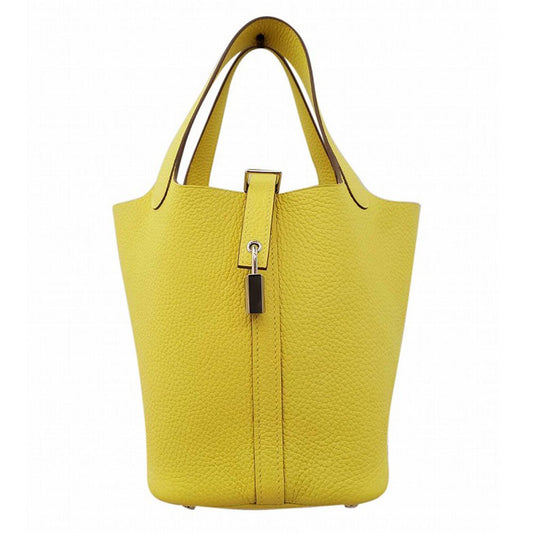 エルメス  HERMES  ピコタンロックPM  トリヨン  ライム  B刻印  SV金具