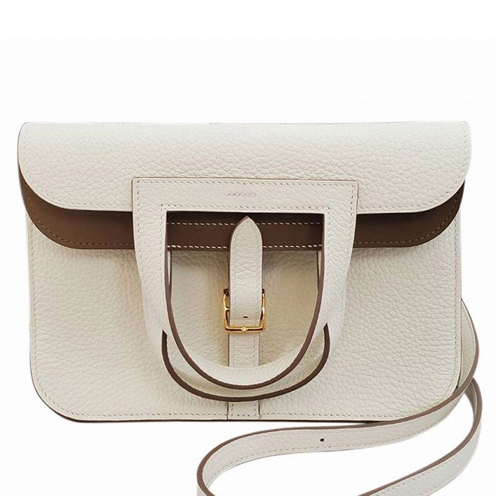 エルメス HERMES アルザン25 ヴェルソ トリヨン クレ/ベージュ ドゥ ワイマール