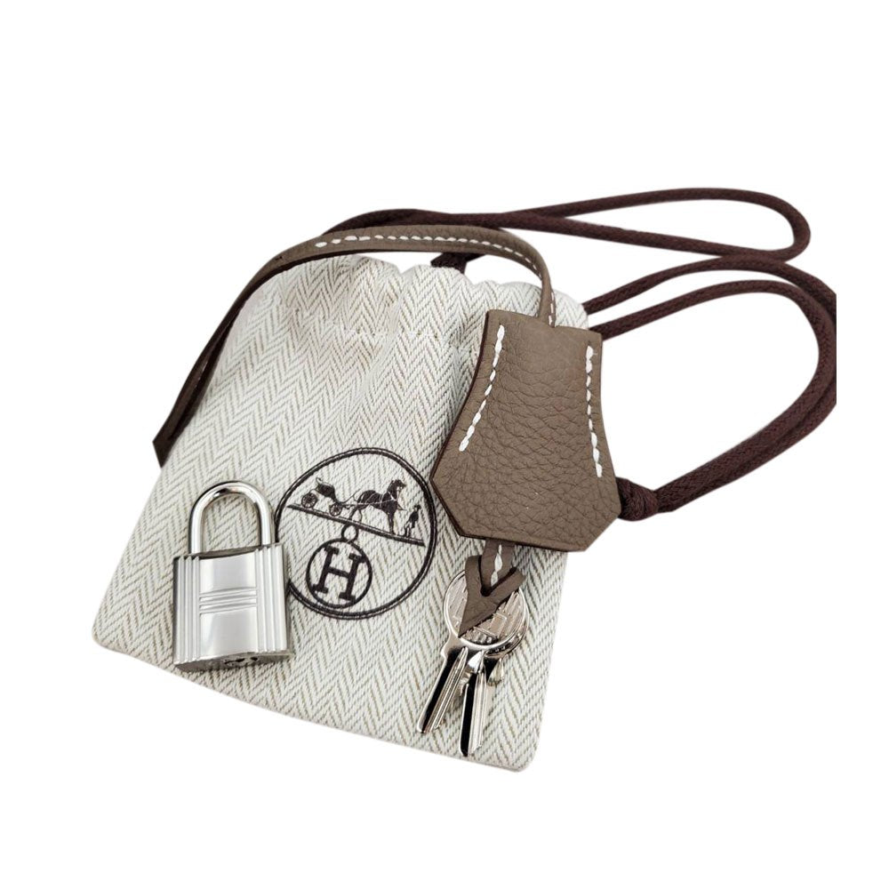エルメス HERMES バーキン25 トゴ エトゥープ SV金具 W刻印