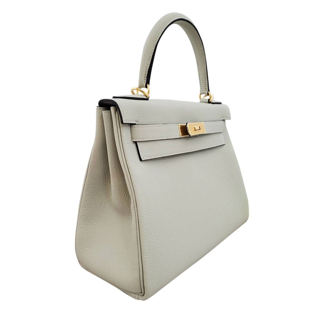 エルメス HERMES ケリー28 トゴ グリネヴェ B刻印 G金具