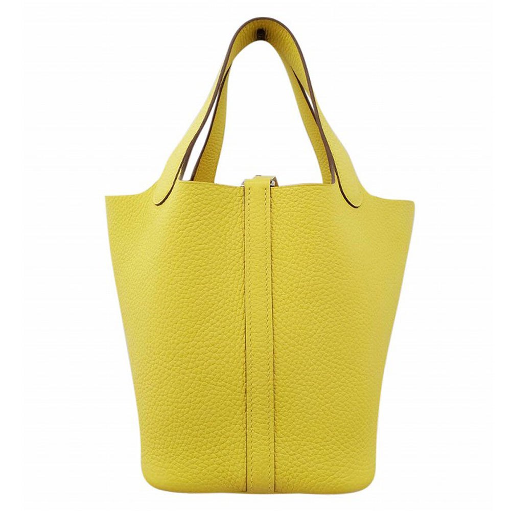 エルメス HERMES ピコタンロックPM トリヨン ライム B刻印 SV金具