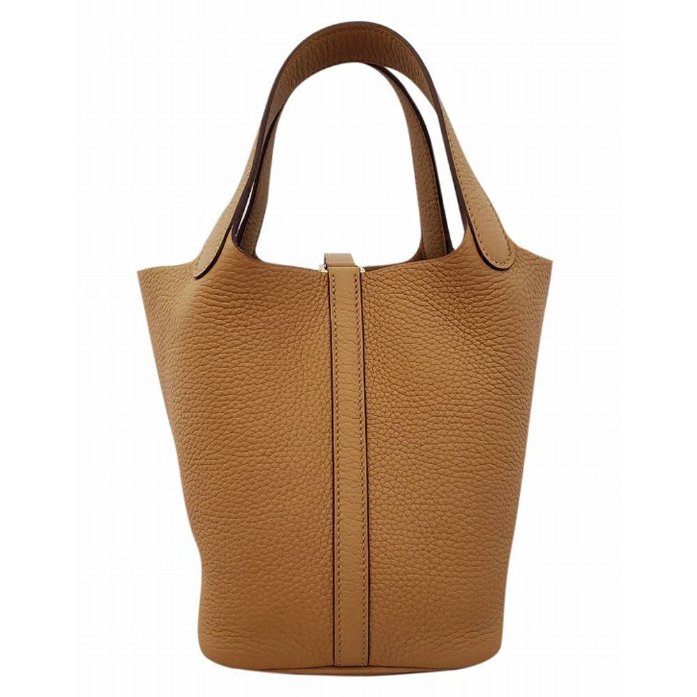 エルメス HERMES ピコタンロックPM トリヨン ビスキュイ B刻印 G金具