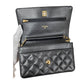 シャネル  CHANEL AP0250 ブラック キャビアスキン  マトラッセ ココマーク クラシック チェーンウォレット/AT251242