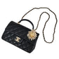 シャネル  CHANEL  ラムスキン  マトラッセ  ミニフラップ  トップハンドル20  チェーンショルダー/AT230612