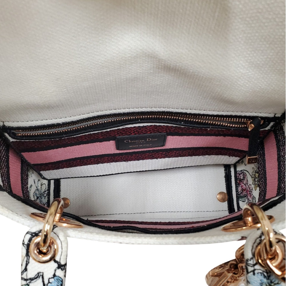 ディオール  Dior  レディD-LITE  ミディアム  フロレジオ  2WAY  ハンドバッグ  ショルダーバッグ/PW26065
