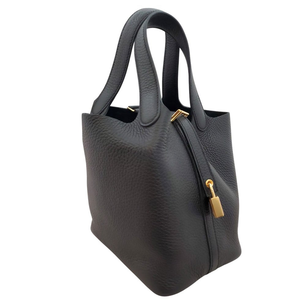 エルメス HERMES ピコタンロックPM トリヨン ノワール W刻印 G