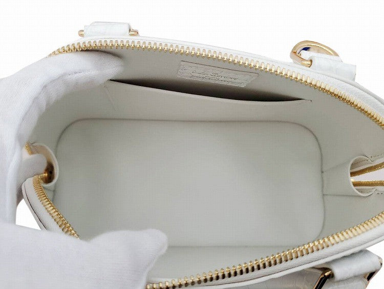 ルイヴィトン  LOUIS  VUITTON  アルマBB  エキゾチッククロコ  N94106  ホワイト