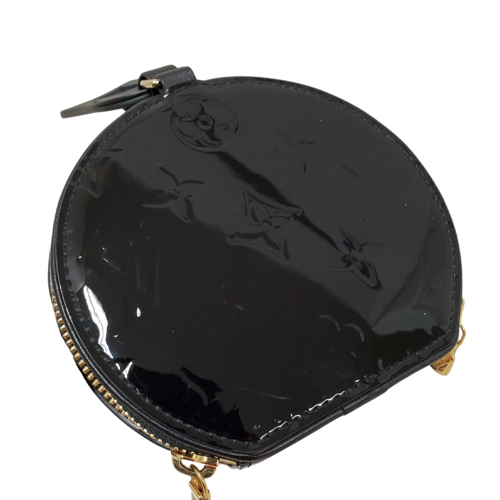 ルイヴィトン  LOUIS  VUITTON ミニボワットシャポー ブラック ヴェルニ  ショルダーバッグ/MA2607001