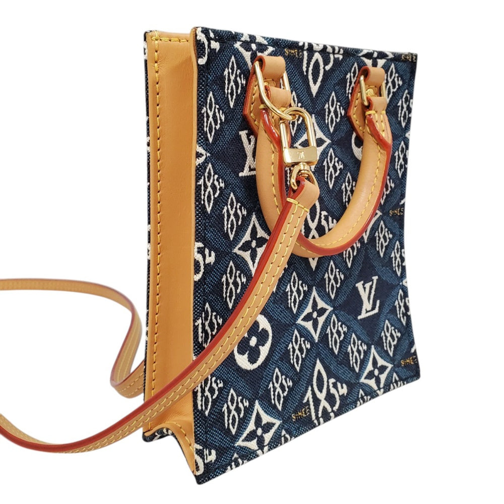 ルイヴィトン  LOUIS  VUITTON  モノグラム・ジャガード  プティットサックプラ  ネイビー  M80288/MA2603012