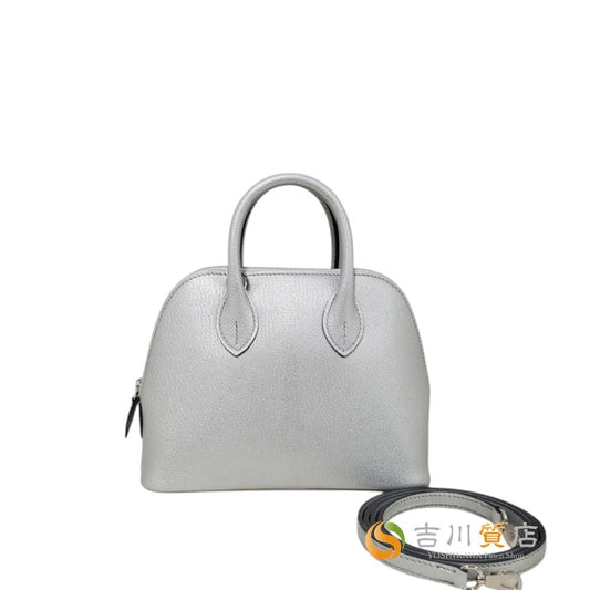 エルメス  HERMES  ボリード1923 ミニ シェーブルシャムキライト アルジャン SV金具 K刻印/AT2609045