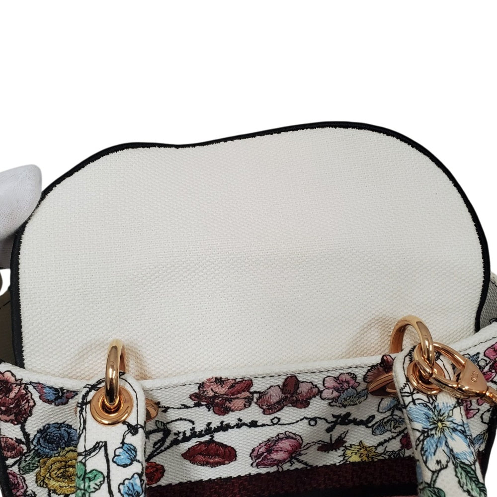 ディオール  Dior  レディD-LITE  ミディアム  フロレジオ  2WAY  ハンドバッグ  ショルダーバッグ/PW26065