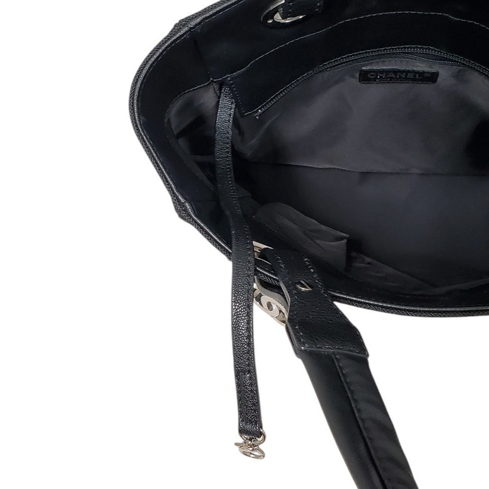 シャネル  CHANEL  パリビアリッツ  トートPM  ブラック  A34208/MA2507011