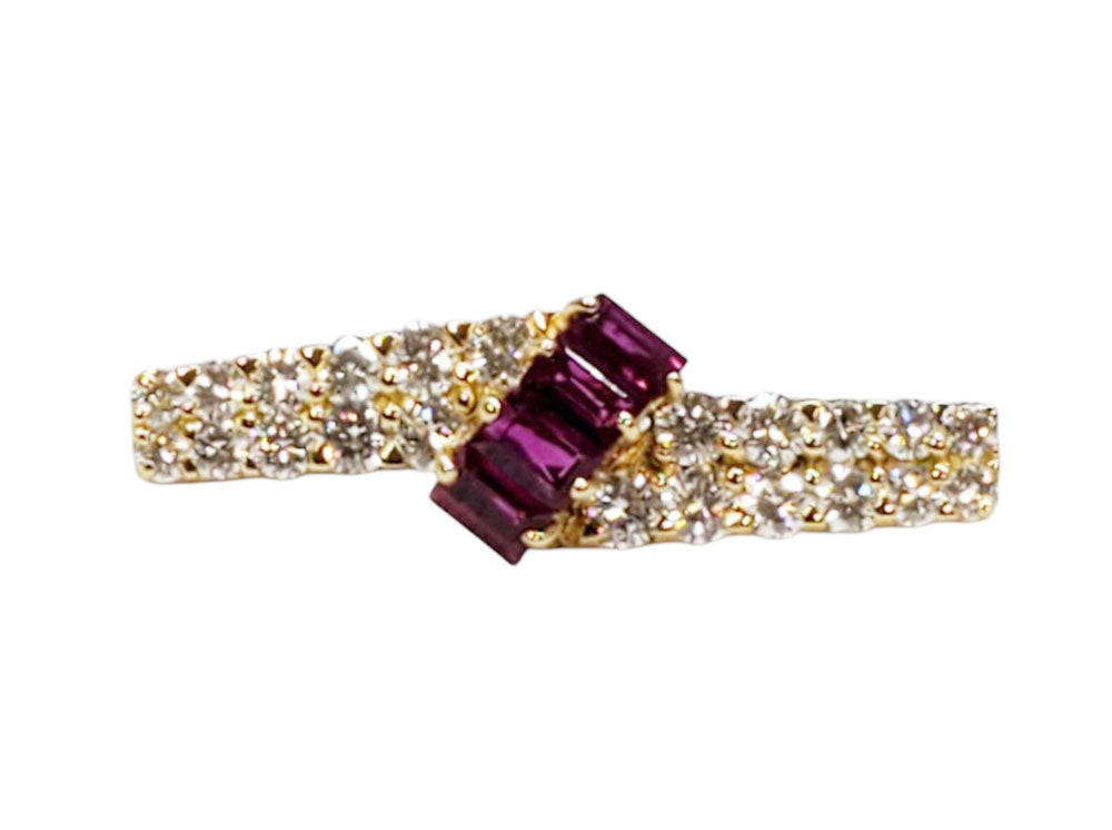 Van Cleef & Arpels   ヴァンクリーフ＆アーペル  リボンブローチ ダイヤ/ルビー/AT251229