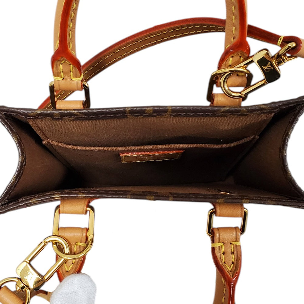 LOUIS VUITTON ルイ ヴィトン モノグラム サックプラ+ポーチ付 ルイヴィトン LOUIS VUITTON モノグラム プティットサックプラ M81295