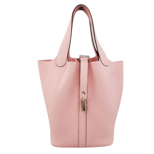 エルメス  HERMES  ピコタンロックPM  トリヨン  ローズサクラ  SV金具  W刻印