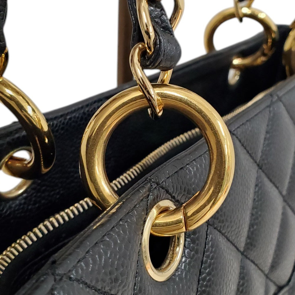 シャネル CHANEL キャビアスキン GSTチェーントートバッグ A50995