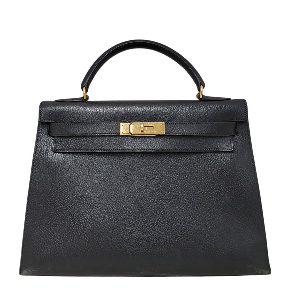 エルメス  HERMES  ケリー32  アルデンヌ  ノワール  G金具  □C刻印/MA2602021