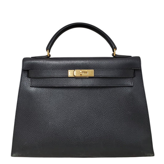 エルメス  HERMES  ケリー32  アルデンヌ  ノワール  G金具  □C刻印/MA2602021