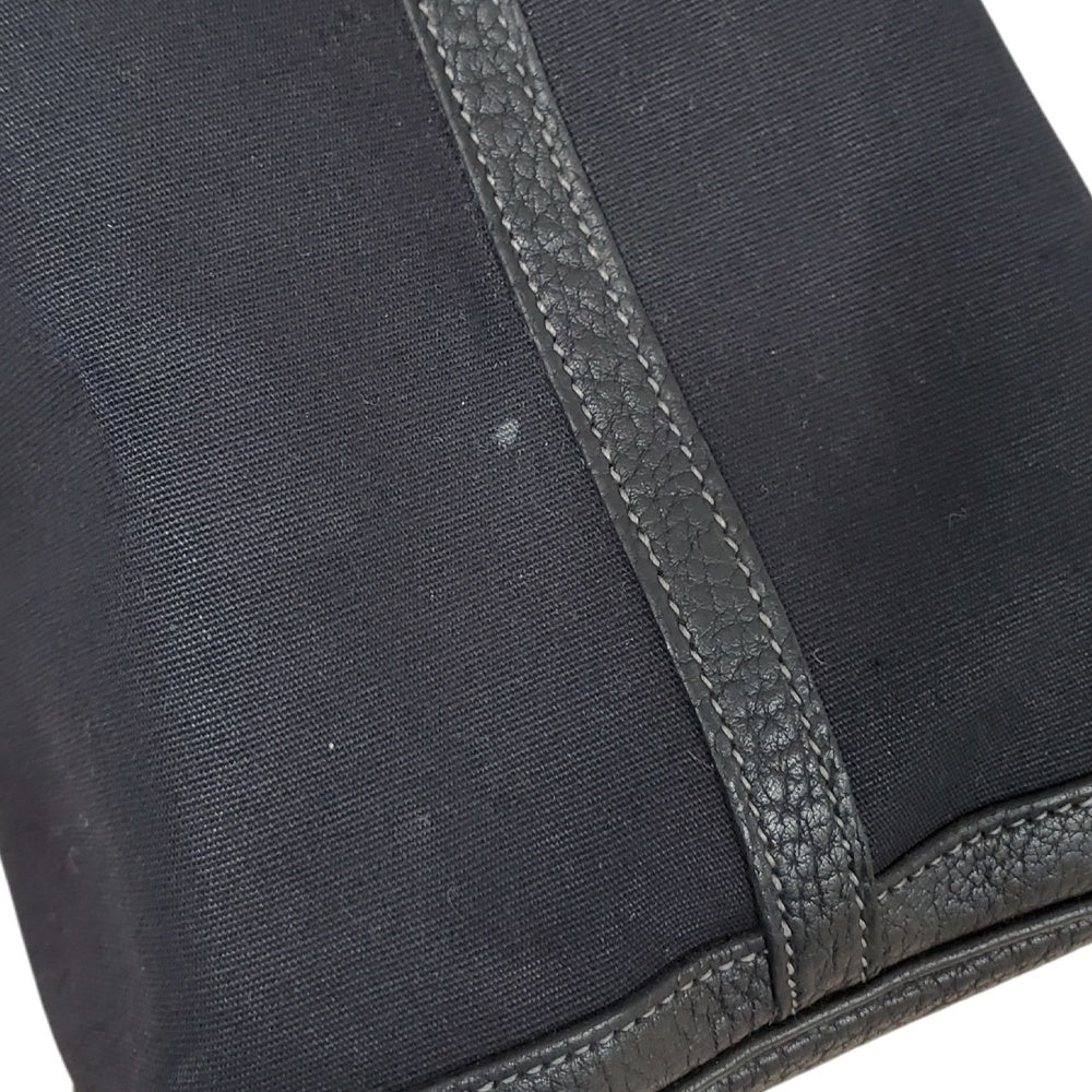 エルメス  HERMES  ガーデンパーティPM  トワルオフィシエ  ノワール  SV金具  □I刻印/MA2504011