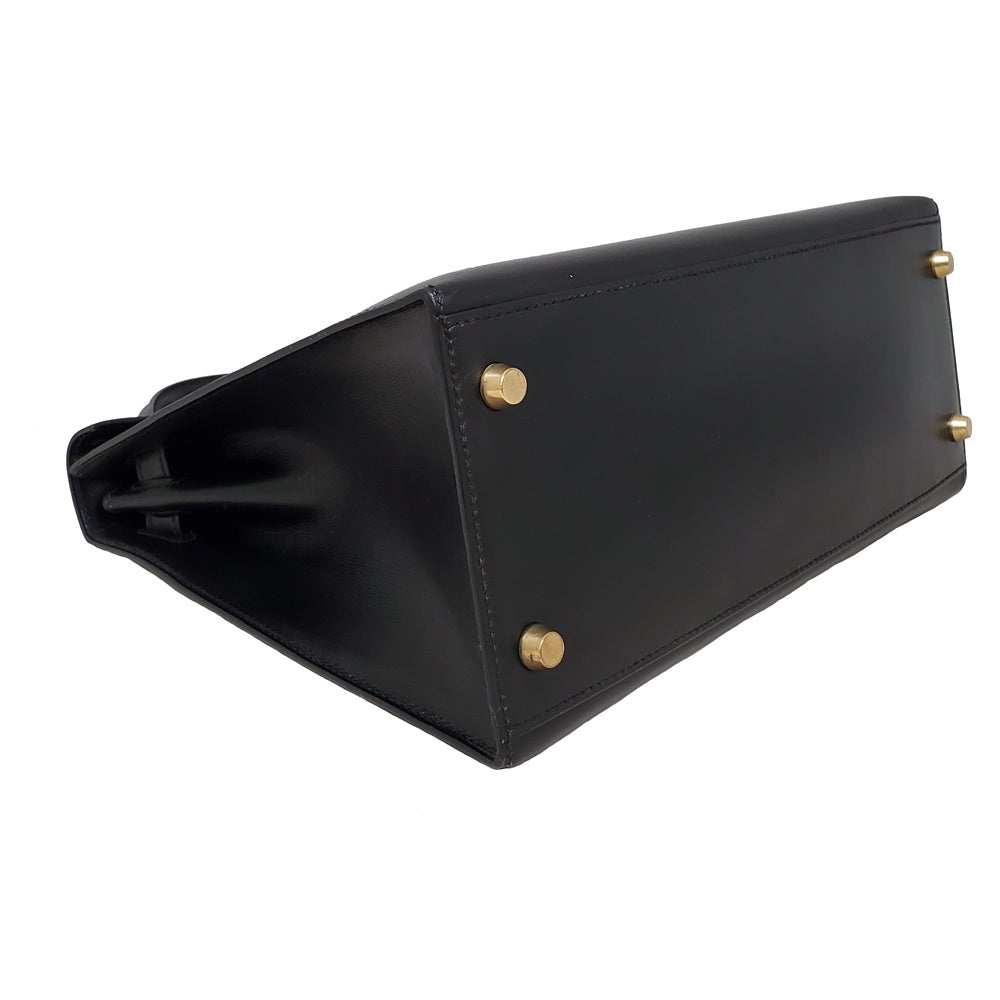 エルメス  HERMES  ケリー28  ノワール  ボックスカーフ  外縫い  〇Z刻  G金具/MA2508004