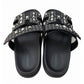 HERMES Sandals Chypre Calfskin/Studs