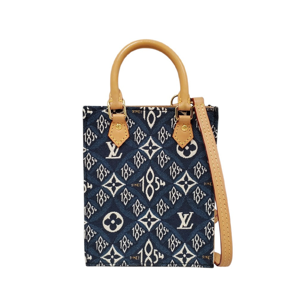 ルイヴィトン  LOUIS  VUITTON  モノグラム・ジャガード  プティットサックプラ  ネイビー  M80288/MA2603012