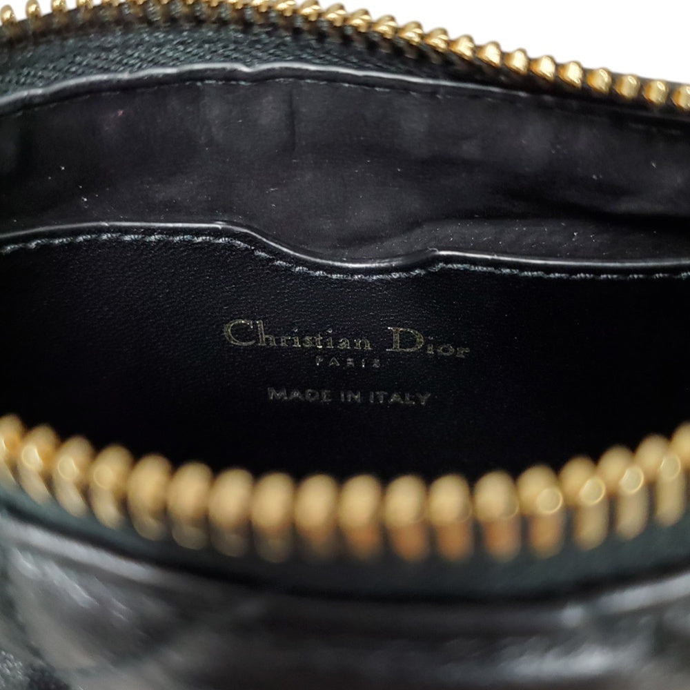 クリスチャン  ディオール  Christian  Dior  ラムスキン  カナージュ  ヴァイブ  ホーボー  ショルダーバッグ  ブラック/ホワイト/MA2602008