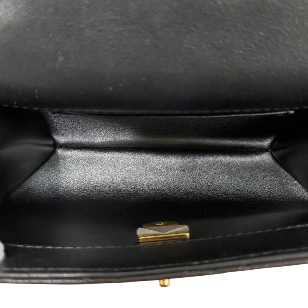 シャネル  CHANEL マトラッセ  ミニフラップ AS5001 ブラック ラムスキン  チェーンショルダーバッグ/PW26063