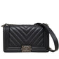 シャネル  CHANEL ボーイシャネル チェーンショルダー  A67086 ブラック ラムスキン/MA2609025