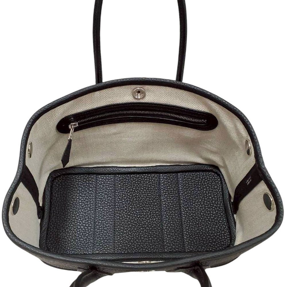 エルメス  HERMES ネオ ガーデンパーティ ネゴンダ  ノワール  SV金具  K刻印