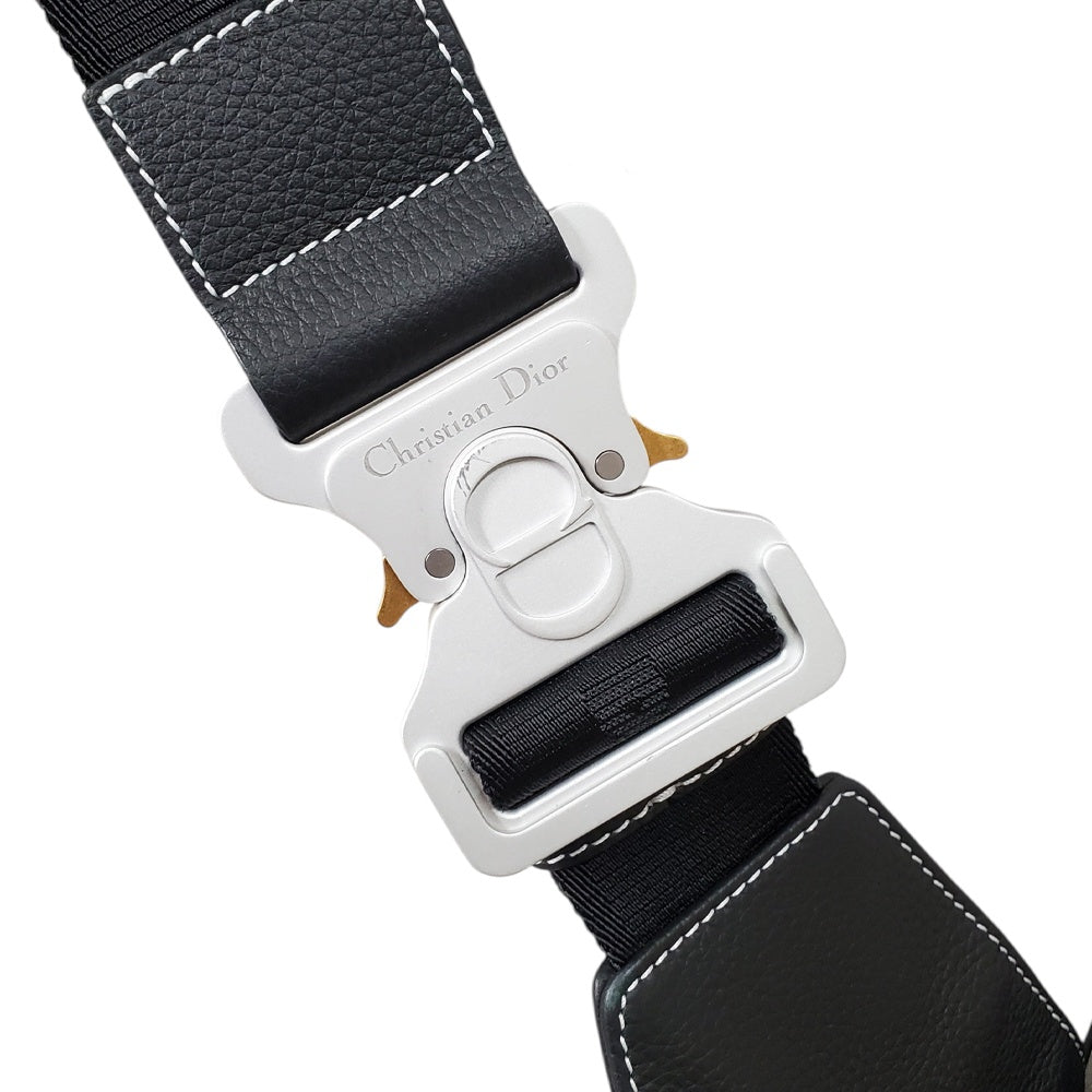 クリスチャン ディオール Christian Dior  レザー  サドルバッグ  ブラック/MA2603009