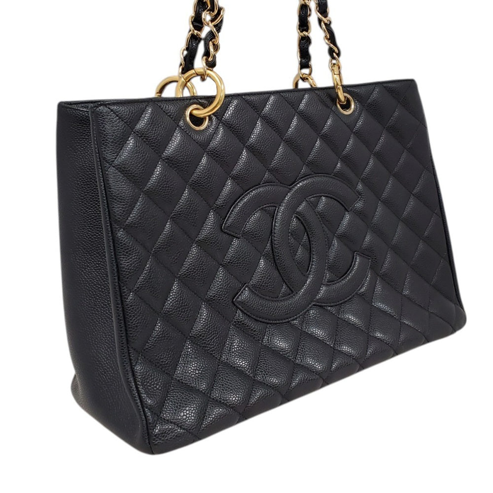 シャネル CHANEL キャビアスキン GSTチェーントートバッグ A50995