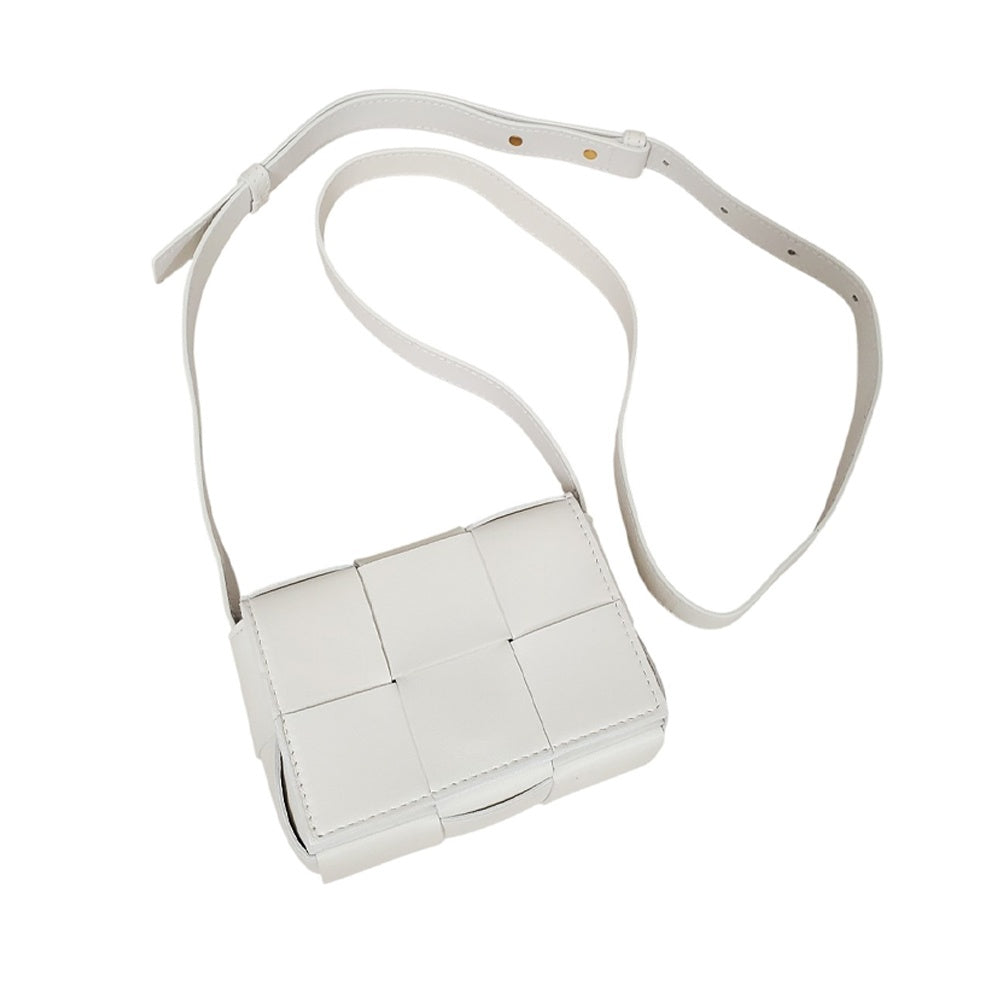 ボッテガヴェネタ  BOTTEGA  VENETA  イントレチャート  キャンディーカセットミニ  ショルダーバッグ  ホワイト  666688/AT250937