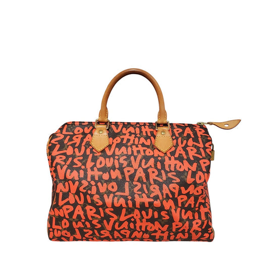 ルイヴィトン  LOUIS  VUITTON  モノグラム・グラフィティ  スピーディ30  M93704  オランジュ/PW25049