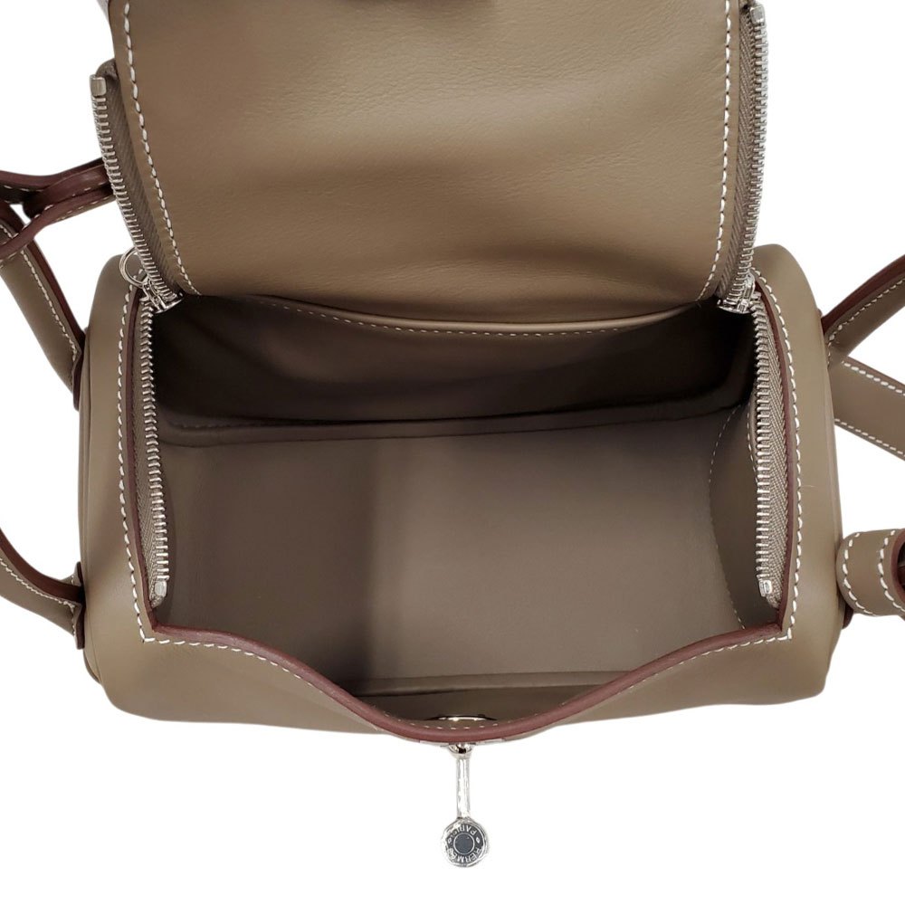 エルメス  HERMES  リンディミニ スイフト エトゥープ シルバー金具 G刻印/AT2609060