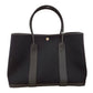 エルメス  HERMES ガーデンパーティPM ノワール トワルアッシュ  B刻印  SV金具