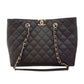 シャネル  CHANEL AS3953 ブラック キャビアスキン  チェーントートショルダーバッグ