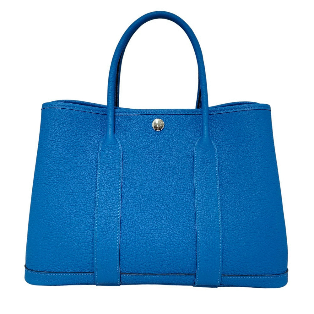 【新品同様・未使用品】エルメス  HERMES  ガーデンパーティTPM  ネゴンダ  ブルーイドラ  SV金具  W刻印/MA2410023 エルメス HERMES ガーデンパーティTPM ネゴンダ ブルーイドラ SV金具 W