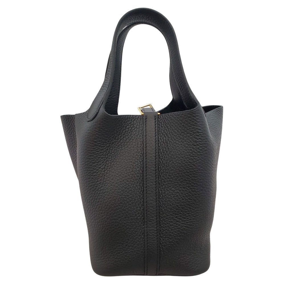 エルメス  HERMES  ピコタンロックPM  トリヨン  ノワール  Ｗ刻印 G金具