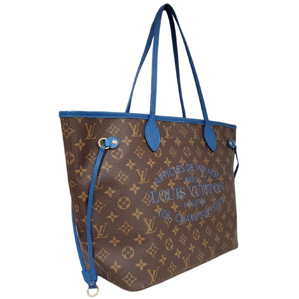 ルイヴィトン  LOUIS  VUITTON ネヴァーフルMM M40938 グランブルー モノグラム・イカットフラワー/MA2609001