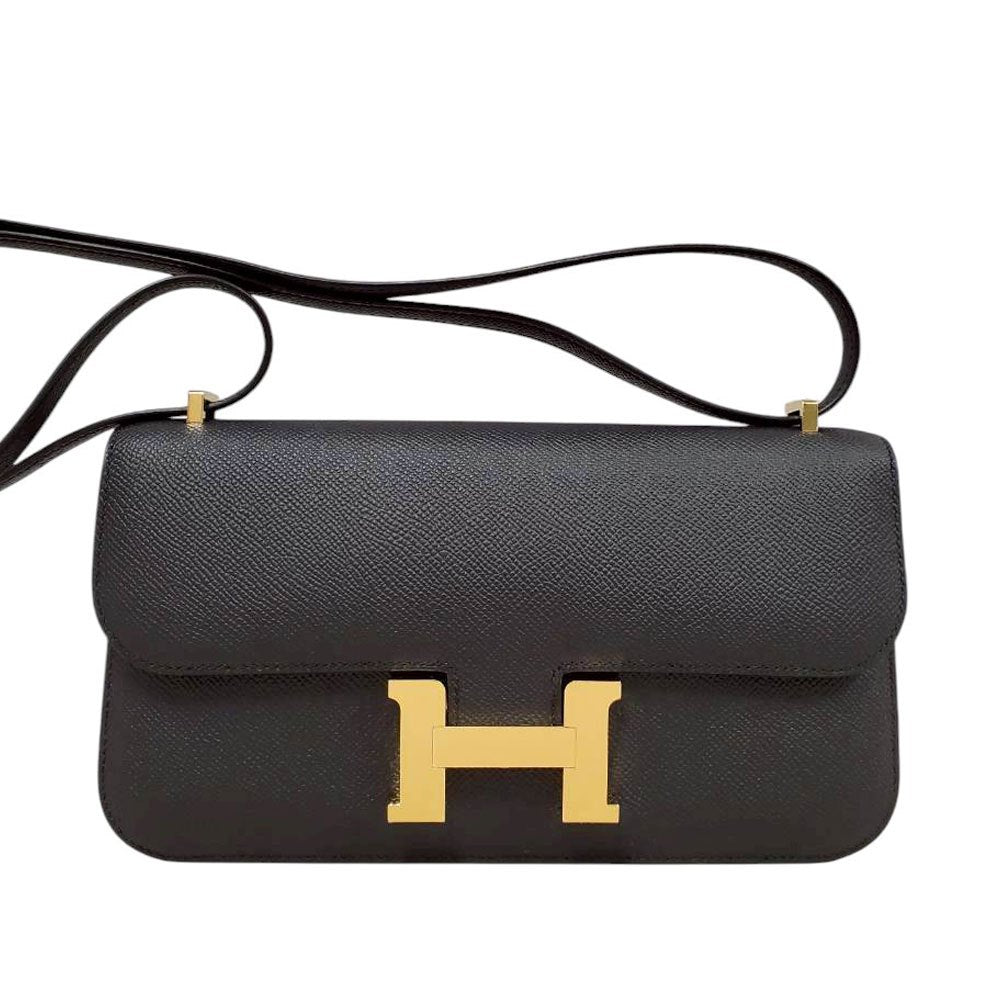 エルメス HERMES コンスタンスエラン エプソン ノワール G金具 K刻印