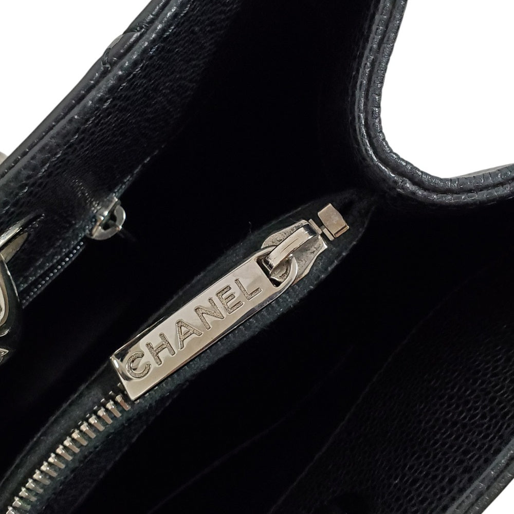 シャネル  CHANEL  キャビアスキン  マトラッセ  ココマーク  GSTチェーントートバッグ  ブラック A50995/MA2503013