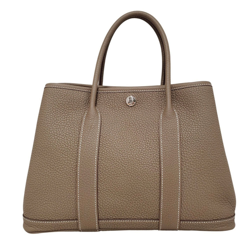 エルメス  HERMES  ガーデンパーティTPM  ネゴンダ  エトゥープ  SV金具  K刻印/AT250918