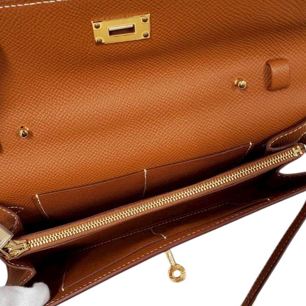 【新品同様・未使用品】エルメス  HERMES  ケリー  トゥーゴー  エプソン  ゴールド  G金具  K刻印/AT250816 エルメス HERMES ケリー トゥーゴー エプソン ゴールド G金具 K刻印