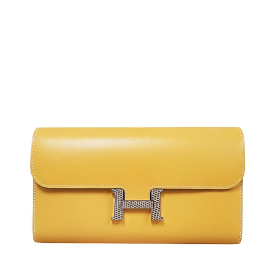 エルメス  HERMES  コンスタンスロング  タデラクト/リザード  パイユ  SV金具  A刻印/AT210402