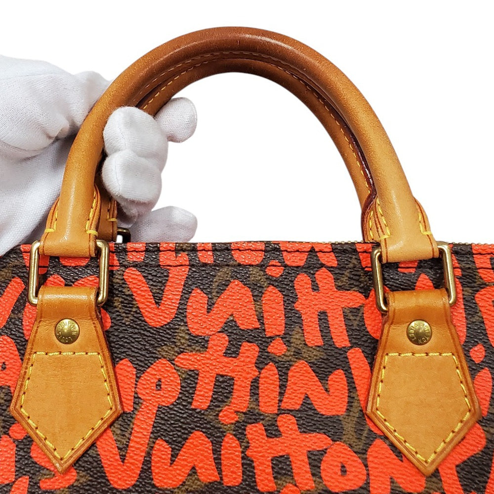 ルイヴィトン  LOUIS  VUITTON  モノグラム・グラフィティ  スピーディ30  M93704  オランジュ/PW25049