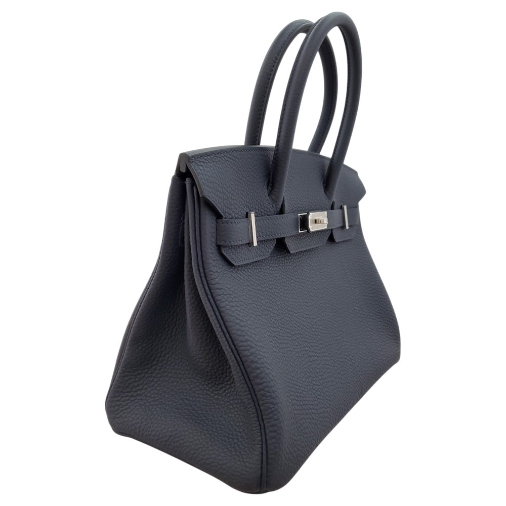 エルメス  HERMES  バーキン30  トゴ  ブルーニュイ  W刻印  SV金具/AT241024