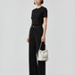 シャネル  CHANEL  シャイニーカーフスキン  CHANEL22  ミニ  チェーンショルダー  ホワイト/シルバー  AS3980/AT230822