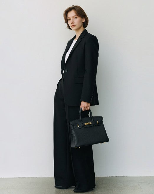 エルメス  HERMES  バーキン30  エプソン  ノワール  □K刻印  G金具/AT240522